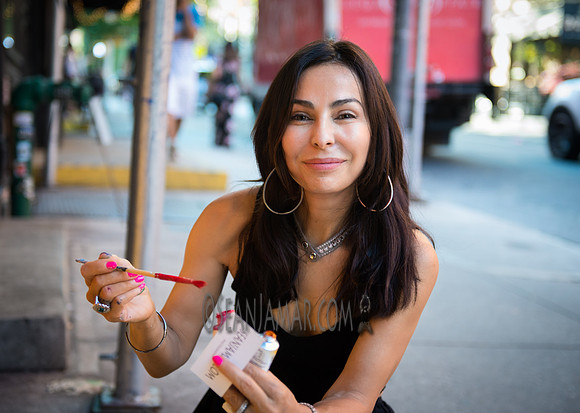 Gigi Paints - LIfesryle Shoot - Ward Nasse Gallery - SoHo NYC -
