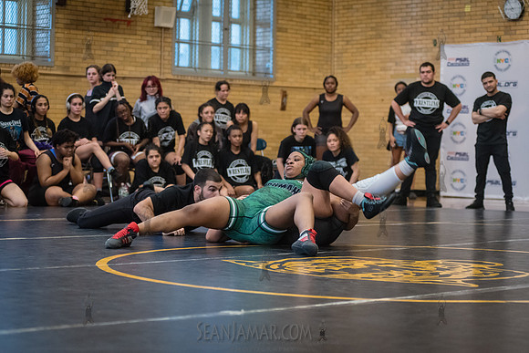 PSAL Girls Team Wrestling Championship - Grover Cleveland HS - N