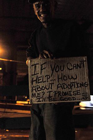homeless dude on the drive home