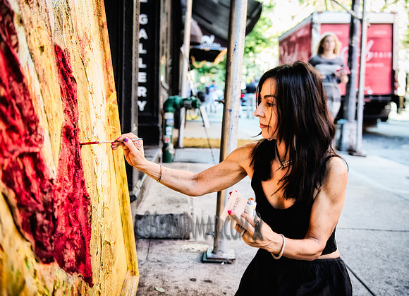 Gigi Paints - LIfestyle Shoot - Ward Nasse Gallery - SoHo NYC - 2016