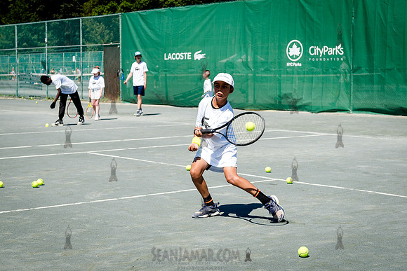 CPF Play - Lacoste Foundation Tennis Clinic - Central Park Tenni