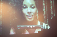 A Projected message from Alicia Keys