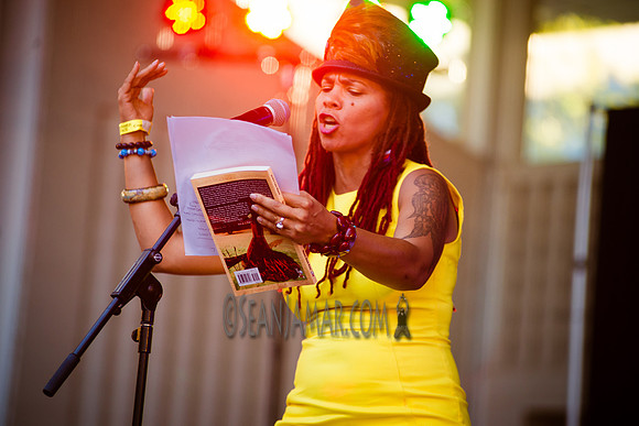 Jessica Care Moore - Def Poets A Reunion - Marcus Garvey Park - Harlem USA - 2017