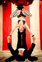 Rob Williams & Joey Dillon - NY Pin Up Club - Circus Sideshow - Vintage Vanga Photography Studio - NYC - 2015