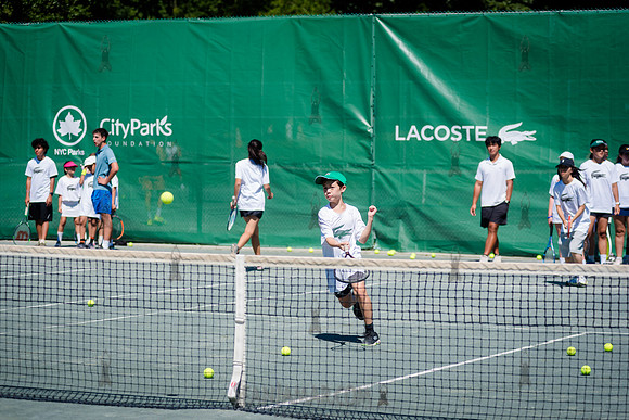 CPF Play - Lacoste Foundation Tennis Clinic - Central Park Tenni