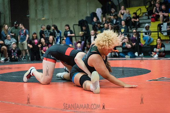 164 No. 7 Ashley Lekas (Sisters on the Mat) VSU No. 13 Shania Gowan (Florida Jets), 12-0 - Cliff Keen Gotham City Girls Open - Pratt Institute - NYC - 2019