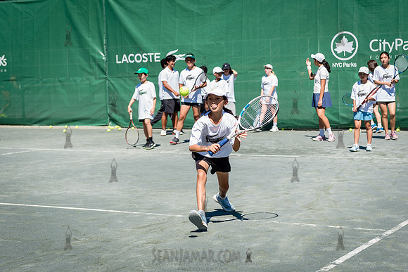 CPF Play - Lacoste Foundation Tennis Clinic - Central Park Tenni