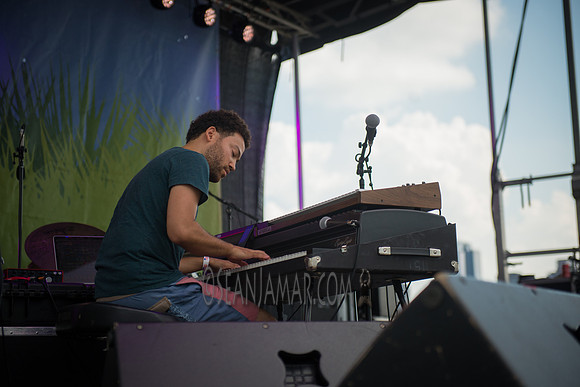 Taylor McFerrin w Marcus Gilmore - Soul Revue - Hudson River Stage - Pier 97 - NYC - 2016