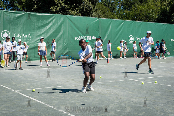 CPF Play - Lacoste Foundation Tennis Clinic - Central Park Tenni