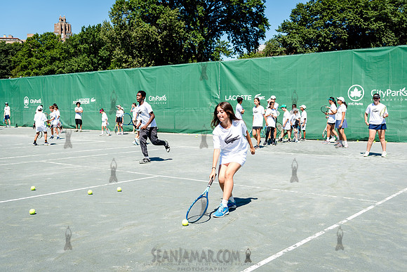 CPF Play - Lacoste Foundation Tennis Clinic - Central Park Tenni