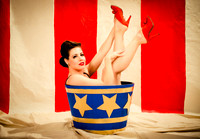 Rosabelle Salavy - NY Pin Up Club - Circus Sideshow - Vintage Vanga Photography Studio - NYC - 2015