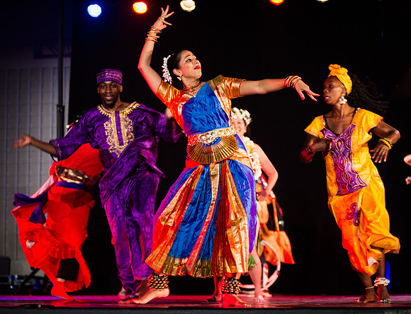 George Faison universal Dance Experience & Lotus music & Dance Multicultural Artist - Harlem Dance Caravan - Marcus Garvey Park - Harlem USA - 2014