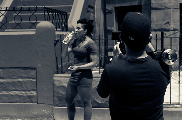 Kyra Little Da Costa Re-creating the Rosie Perez dance scene! The temp was H.O.T....... HOT!