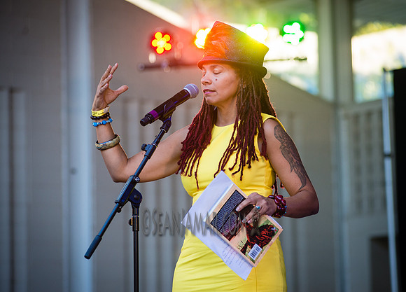 Jessica Care Moore - Def Poets A Reunion - Marcus Garvey Park - Harlem USA - 2017