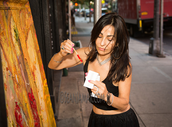 Gigi Paints - LIfestyle Shoot - Ward Nasse Gallery - SoHo NYC - 2016