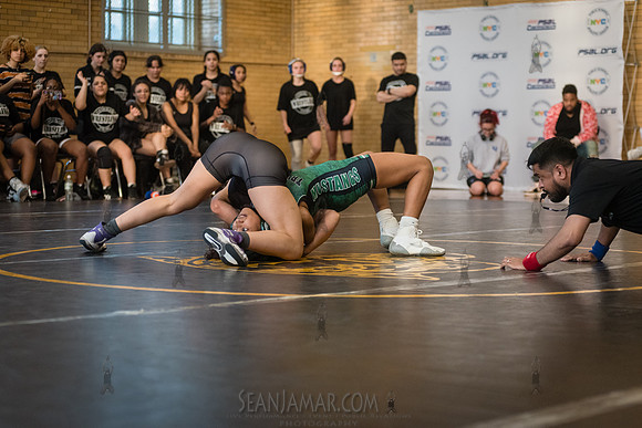 PSAL Girls Team Wrestling Championship - Grover Cleveland HS - N