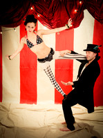 Rob Williams & Joey Dillon - NY Pin Up Club - Circus Sideshow - Vintage Vanga Photography Studio - NYC - 2015