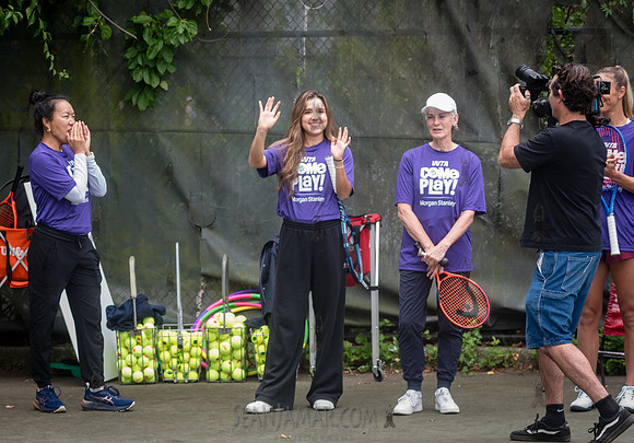 CPF Play - WTA + Morgan Stanley Come To Play Clinic - Cunningham