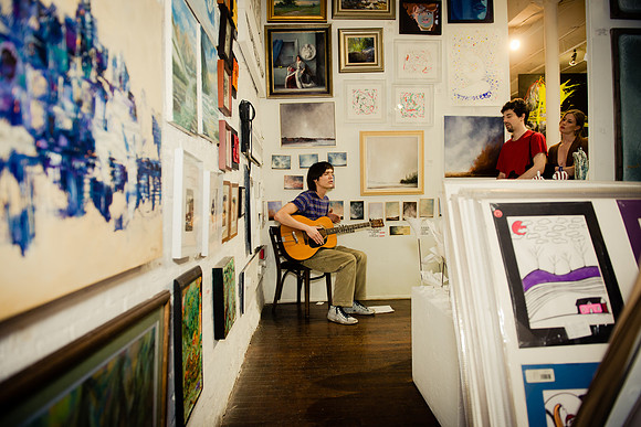The Cradle - First Friday Pop Up Art Show & Music Showcase - Ward Nasse Gallery - SOHO NYC - April 2015