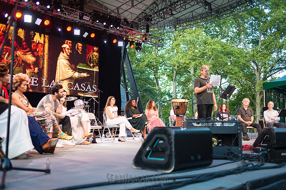 Viggo mortensen - Voices of A People’s History - Rumsey Playfield Central Park - NYC - 2018