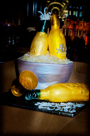 The Alize cake @ DJ Will's (Power 105.1 FM) BDay @ Room Service NYC