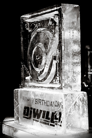 The ice sculpture @ DJ Will's (Power 105.1 FM) BDay @ Room Service NYC