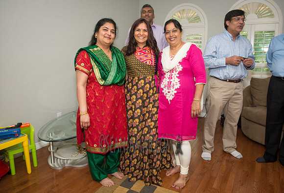 Khyaati and Joshua Ganesh Pooja - The Morar Home - Weatherford TX - 2017