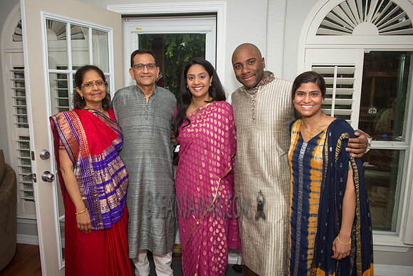 Khyaati and Joshua Ganesh Pooja - The Morar Home - Weatherford TX - 2017