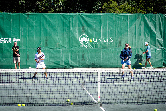 CPF Play - Lacoste Foundation Tennis Clinic - Central Park Tenni