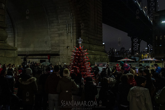DID Christmas Tree Lighting - Dumbo Archway - NYC - 2024