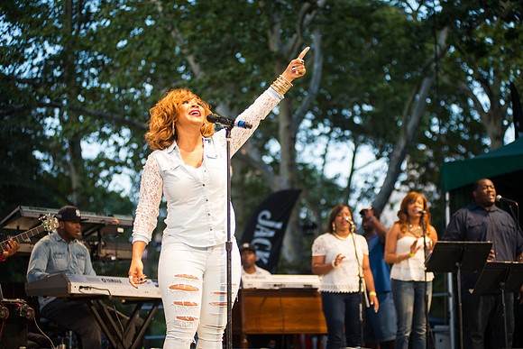 WBLS 6th Annual R&B Fest - Erica Campbell - Rumesey Playfield Central Park - NYC - 2014