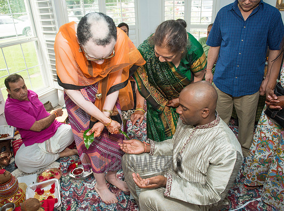 Khyaati and Joshua Ganesh Pooja - The Morar Home - Weatherford TX - 2017