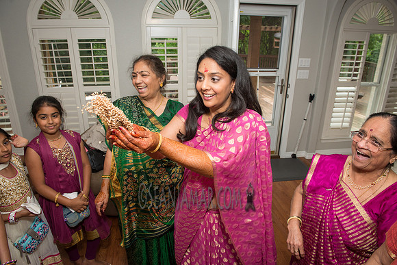 Khyaati and Joshua Ganesh Pooja - The Morar Home - Weatherford TX - 2017