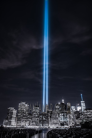 9-11 Tribute in Light - Pier 1 - Brooklyn Bridge Park - BK USA - 2016