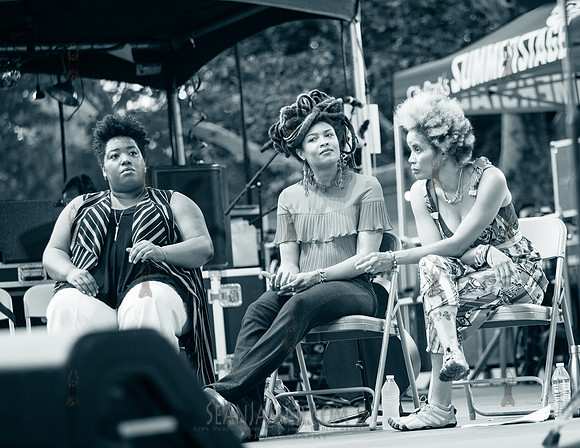 Celisse Henderson, Valerie June and Staceyann Chin - Voices of A People’s History - Rumsey Playfield Central Park - NYC - 2018