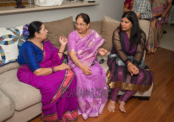 Khyaati and Joshua Ganesh Pooja - The Morar Home - Weatherford TX - 2017