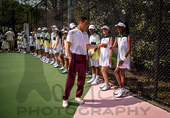 Rami Malek - Venus Williams Tennis Court Dedication - St Marys P