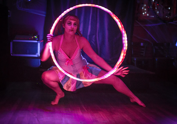 Sabrena Sunshine - Glow Burlesque - Hells Kitchen Lounge - Newark NJ - 2015