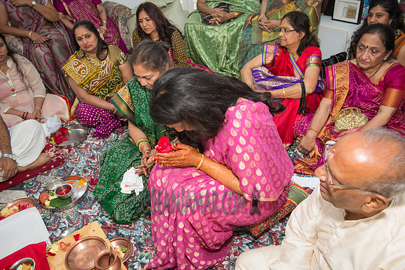 Khyaati and Joshua Ganesh Pooja - The Morar Home - Weatherford TX - 2017
