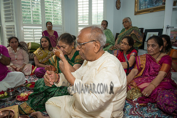 Khyaati and Joshua Ganesh Pooja - The Morar Home - Weatherford TX - 2017