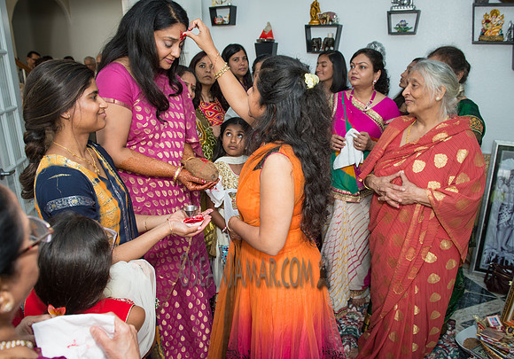 Khyaati and Joshua Ganesh Pooja - The Morar Home - Weatherford TX - 2017