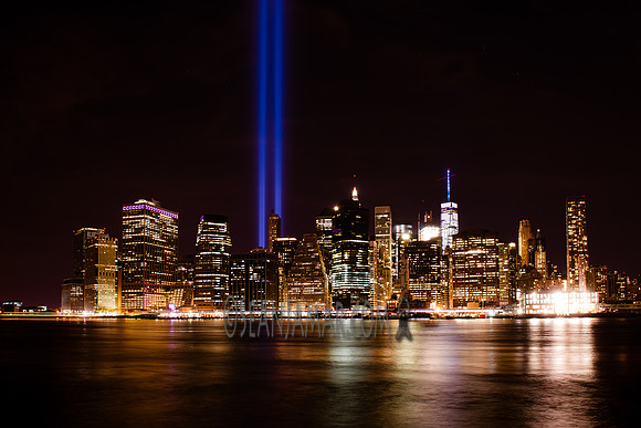 9-11 Tribute in Light - Pier 1 - Brooklyn Bridge Park - BK USA - 2016