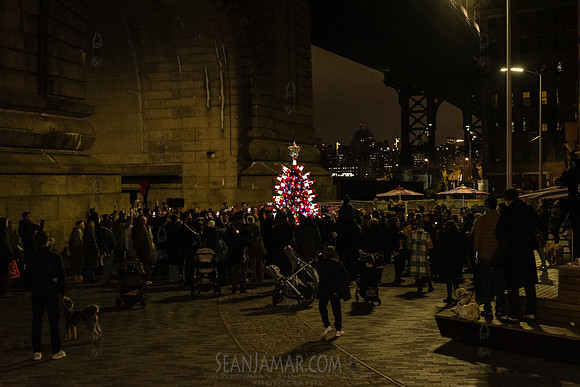 DID Christmas Tree Lighting - Dumbo Archway - NYC - 2024