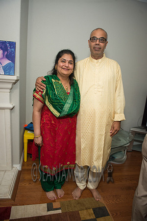 Khyaati and Joshua Ganesh Pooja - The Morar Home - Weatherford TX - 2017