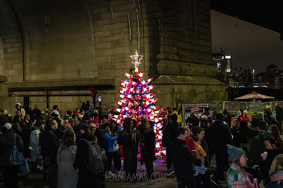DID Christmas Tree Lighting - Dumbo Archway - NYC - 2024
