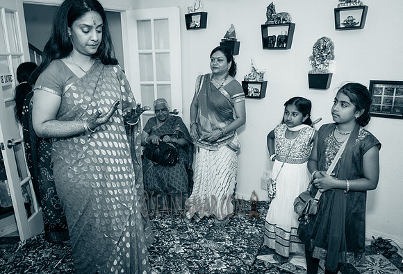 Khyaati and Joshua Ganesh Pooja - The Morar Home - Weatherford TX - 2017