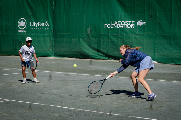 CPF Play - Lacoste Foundation Tennis Clinic - Central Park Tenni