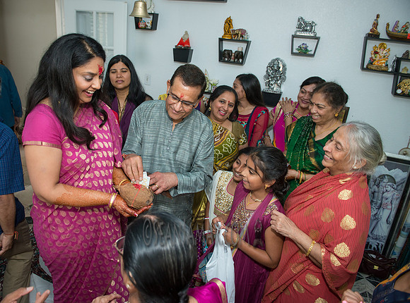 Khyaati and Joshua Ganesh Pooja - The Morar Home - Weatherford TX - 2017