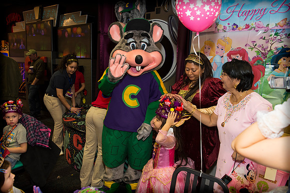 Christina's Princess Party - Chuck E. Cheese - Paramus NJ - 2012