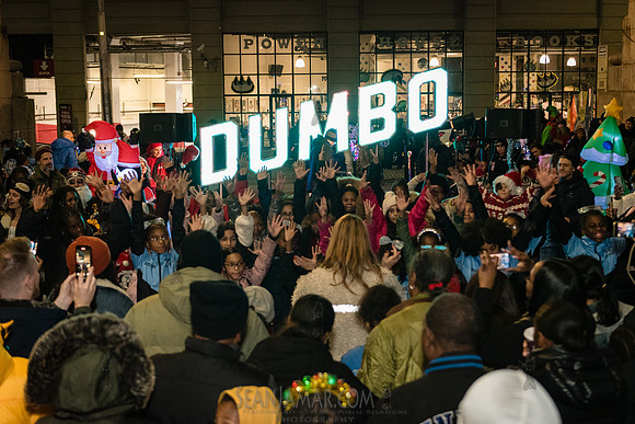 DID Christmas Tree Lighting - Dumbo Archway - NYC - 2024